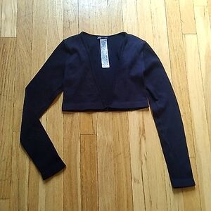 ZARA CROP TOP BLACK XS